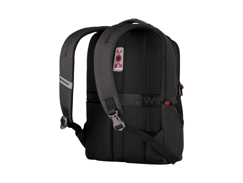 Рюкзак WENGER MX Professional 16, серый, 100% полиэстер, 33х21х45 см, 21 л (Изображение 3)