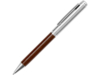 Ручка металлическая шариковая Fabrizio (коричневый/серебристый)  (Изображение 1)