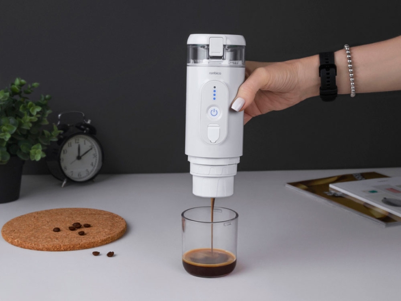 Портативная кофемашина с подогревом Barista 2 (белый)  (Изображение 9)