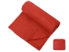 Плед для путешествий Flight в чехле с ручкой и карманом (красный)  (Изображение 1)