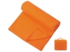 Плед для путешествий Flight в чехле с ручкой и карманом (оранжевый)  (Изображение 1)