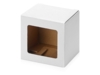 Коробка для кружки с окном, 11,2х9,4х10,7 см., белый (Изображение 1)