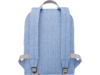 Рюкзак Pheebs из переработанного хлопка (синий)  (Изображение 3)