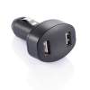 Зарядное устройство для автомобиля с 2 USB-портами, черный (Изображение 1)