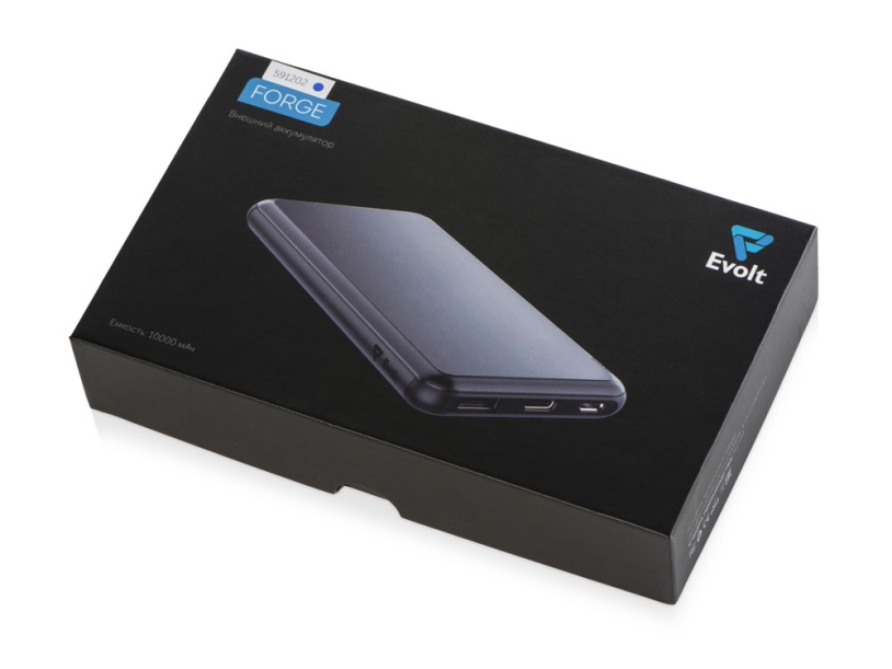 Внешний аккумулятор Forge, 10000 mAh (синий)  (Изображение 8)