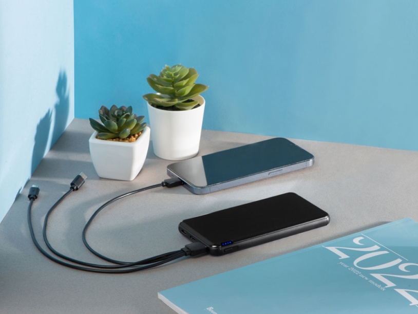 Внешний аккумулятор Forge, 10000 mAh (черный)  (Изображение 10)