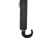 Montebello 21-дюймовый складной зонт с автоматическим открытием/закрытием и изогнутой ручкой, черный (Изображение 3)