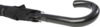 Fontana 23-дюймовый зонт карбонового цвета с механизмом автоматического открытия и изогнутой ручкой, черный (Изображение 4)