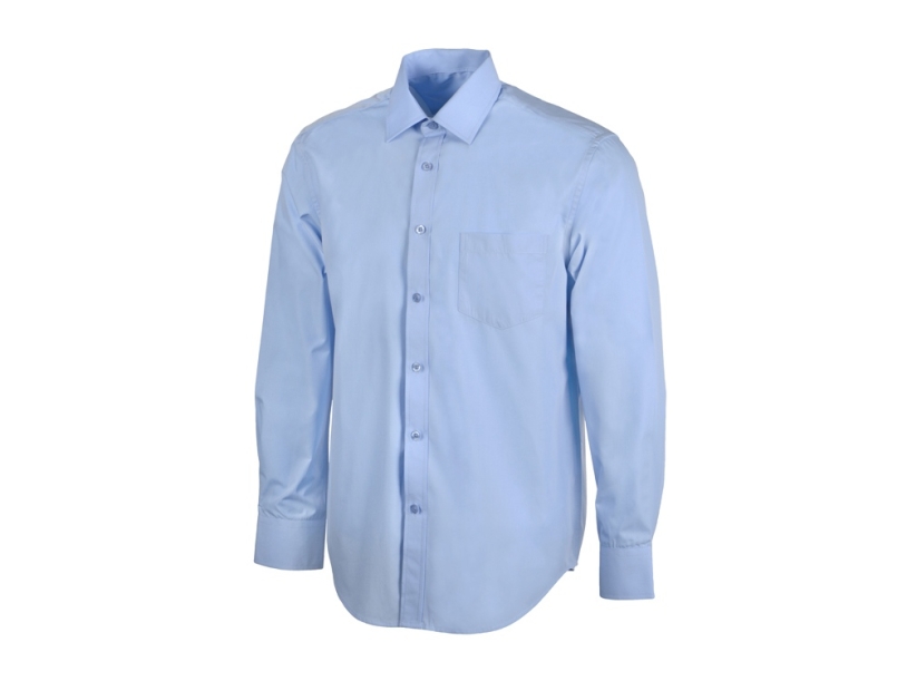 Рубашка Houston мужская с длинным рукавом (голубой) 2XL (Изображение 1)