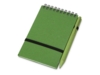 Блокнот Toledo S с шариковой ручкой из пшеницы и пластика (зеленый/зеленый) В7 (Изображение 1)