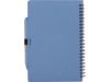 Блокнот А5 Toledo M с обложкой из пшеницы и пластика и шариковой ручкой (синий/синий) A5 (Изображение 8)
