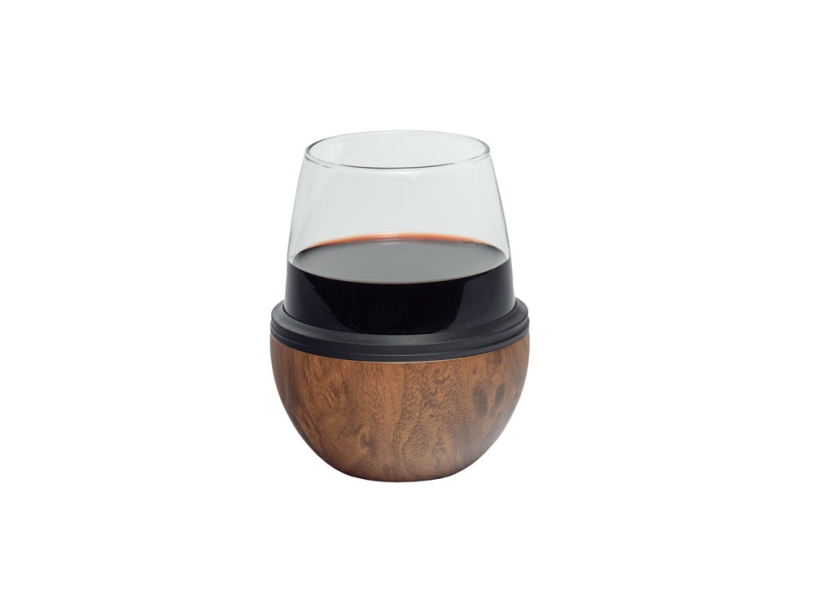 Тумблер для вина WINE KUZIE (дерево)  (Изображение 1)