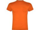 Футболка Teckel с карманом мужская (оранжевый) S