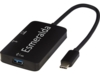 ADAPT Алюминиевый мультимедийный переходник Type-C (USB-A/Type-C/HDMI), черный (Изображение 6)