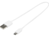 Кабель USB-A – Micro-USB TPE 2A, белый (Изображение 1)