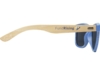 Солнцезащитные очки Sun Ray с бамбуковой оправой (синий)  (Изображение 4)