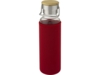 Стеклянная бутылка Thor с неопреновым чехлом (красный)  (Изображение 4)