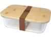 Roby Стеклянный контейнер для завтрака с бамбуковой крышкой, прозрачный (Изображение 1)