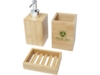 Набор из 3 аксессуаров из бамбука для ванной комнаты Hedon, natural (Изображение 4)