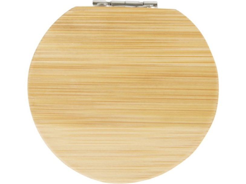 Карманное зеркало в бамбуковой раме Afrodit, natural (Изображение 2)