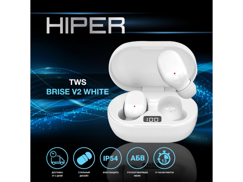 Беспроводные наушники HIPER TWS BRISE V2 (Изображение 7)