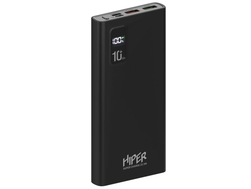 Портативный внешний аккумулятор FAST, 10000 mAh (черный)  (Изображение 1)