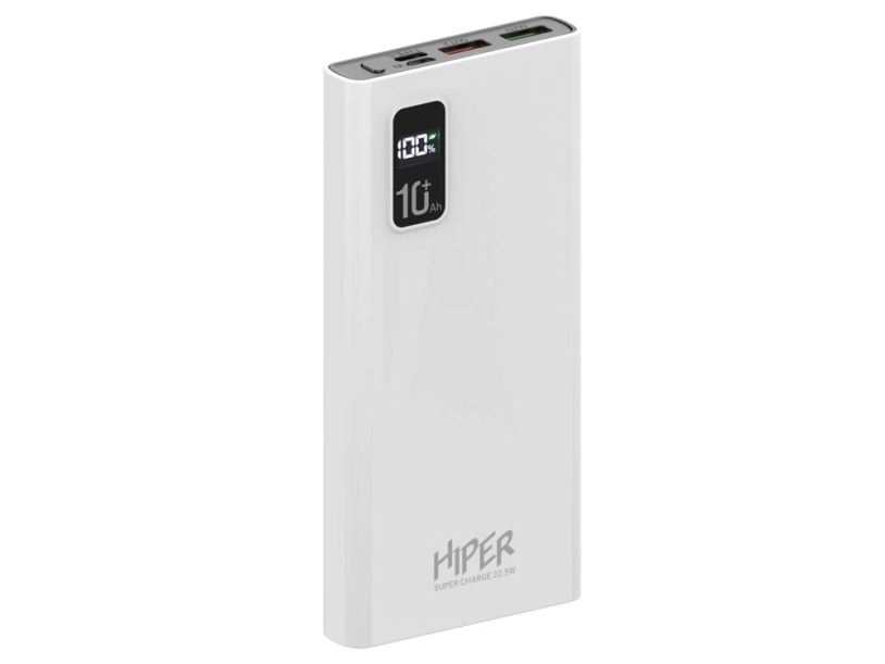 Портативный внешний аккумулятор FAST, 10000 mAh (белый)  (Изображение 1)