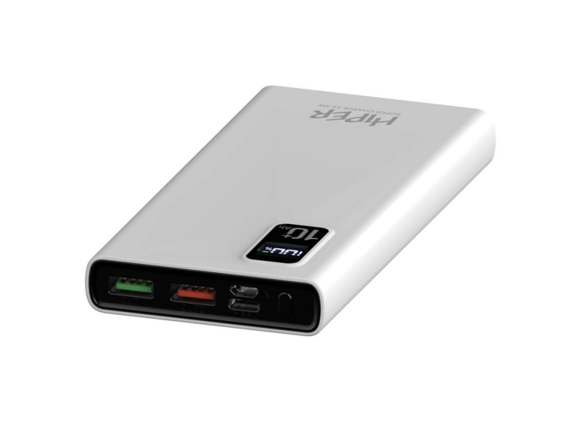Портативный внешний аккумулятор FAST, 10000 mAh (белый)  (Изображение 3)