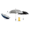 Зонт-трость антишторм Hurricane, d120 см, серый (Изображение 5)