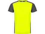 Спортивная футболка Zolder мужская (черный/неоновый желтый) 2XL