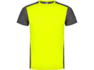 Спортивная футболка Zolder мужская (черный/неоновый желтый) L