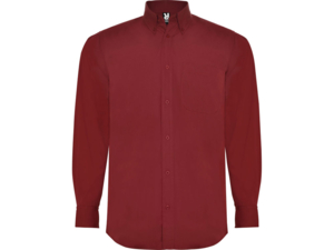 Рубашка Aifos мужская с длинным рукавом (бордовый) 3XL