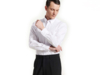 Рубашка Aifos мужская с длинным рукавом (белый) 3XL (Изображение 5)