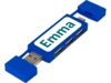 Двойной USB 2.0-хаб Mulan (синий)  (Изображение 6)