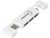 Двойной USB 2.0-хаб Mulan (белый)  (Изображение 5)