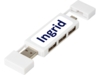 Двойной USB 2.0-хаб Mulan (белый)  (Изображение 6)