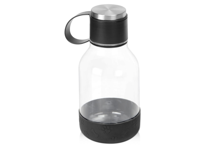 Бутылка для воды 2-в-1 DOG BOWL BOTTLE, 1500 мл  (черный)  (Изображение 1)