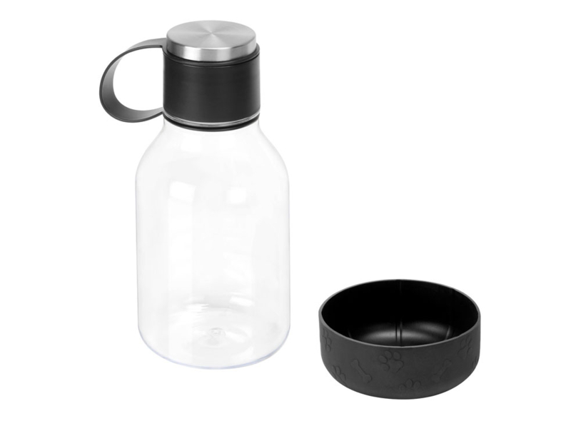 Бутылка для воды 2-в-1 DOG BOWL BOTTLE, 1500 мл  (черный)  (Изображение 3)
