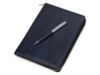 Бизнес-блокнот на молнии А5 Fabrizio с RFID защитой и ручкой (синий/серебристый)  (Изображение 1)