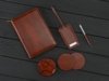 Бизнес-блокнот на молнии А5 Fabrizio с RFID защитой и ручкой (коричневый/серебристый)  (Изображение 11)