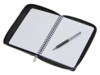 Бизнес-блокнот на молнии А5 Fabrizio с RFID защитой и ручкой (черный/серебристый)  (Изображение 3)