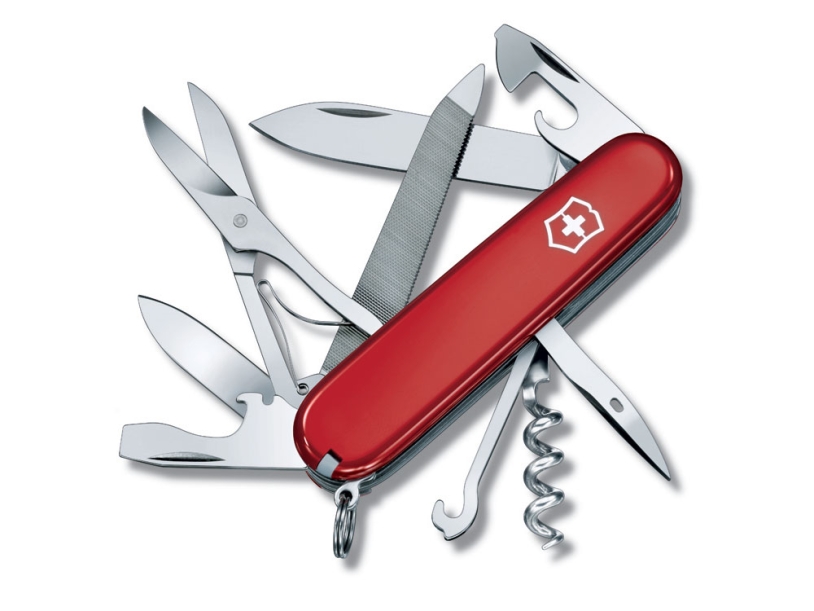 Нож перочинный VICTORINOX Mountaineer, 91 мм, 18 функций, красный (Изображение 1)