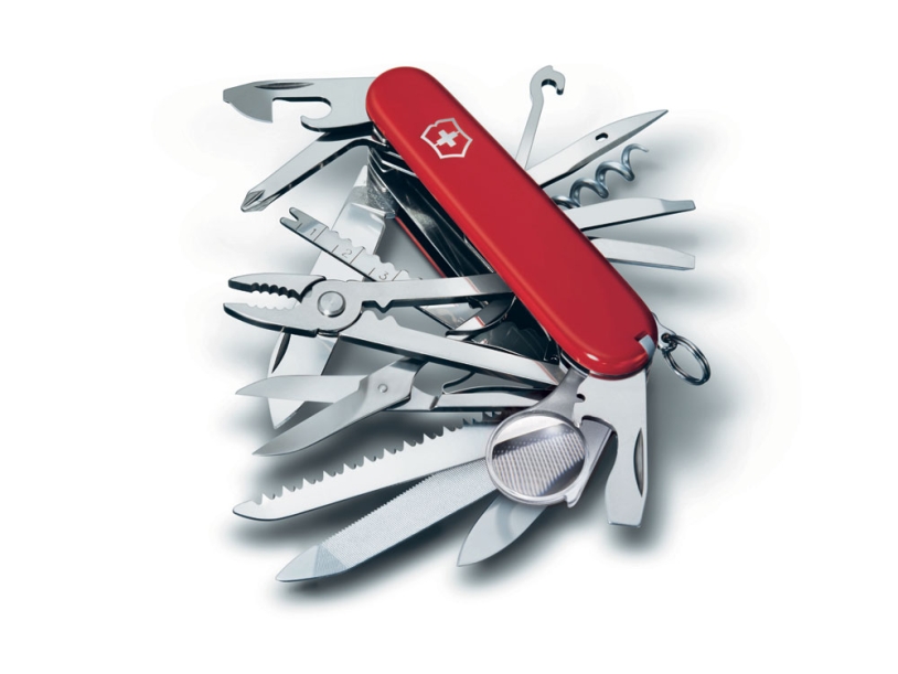 Нож перочинный VICTORINOX Swiss Champ, 91 мм, 33 функции, красный (Изображение 1)