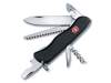 Нож перочинный VICTORINOX Forester, 111 мм, 12 функций, с фиксатором лезвия, чёрный (Изображение 1)