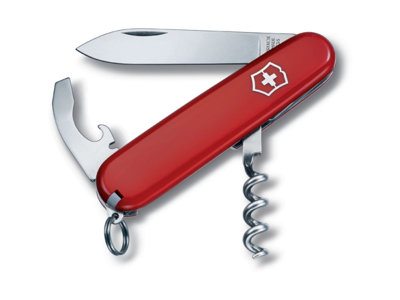 Нож перочинный VICTORINOX Waiter, 84 мм, 9 функций, красный (Изображение 1)