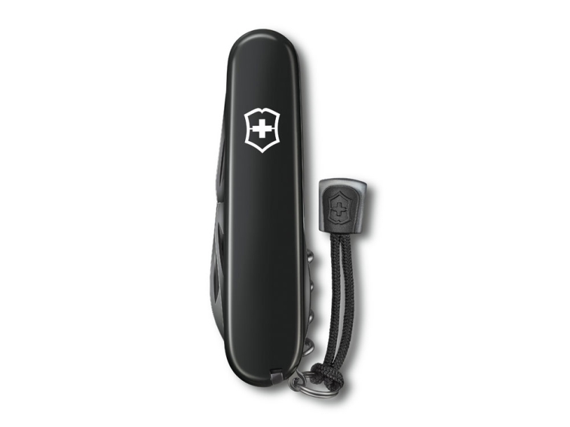 Нож перочинный VICTORINOX Spartan Onyx Black, 91 мм, 12 функций, чёрный, со шнурком в комплекте (Изображение 4)