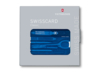 Швейцарская карточка SwissCard Classic, 10 функций (синий прозрачный)  (Изображение 3)