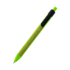 Ручка пластиковая с текстильной вставкой Kan, зеленый (Изображение 1)