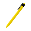 Ручка пластиковая с текстильной вставкой Kan, желтый (Изображение 2)