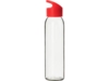 Стеклянная бутылка  Fial, 500 мл (красный/прозрачный)  (Изображение 2)
